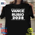 Vance Rubio 2028 Election Shirt Unisex T-shirt, Sweatshirt, Hoodie, Long Sleeve Tee - T-Shirt, Sweatshirt, Hoodie