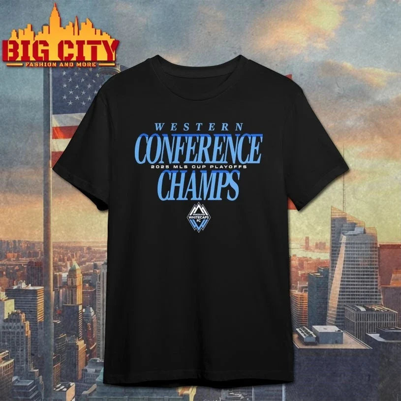 Vancouver Whitecaps FC Western Conference Champs 2025 MLS cup playoff shirt Unisex T-shirt, Sweatshirt, Hoodie, Long Sleeve Tee - T-Shirt, Sweatshirt, Hoodie