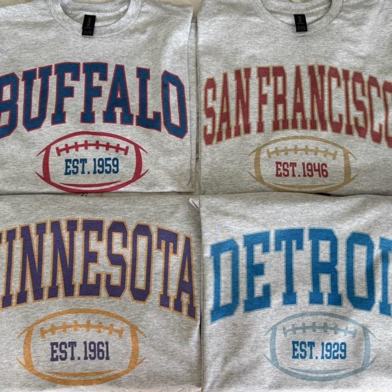 Varsity Football Established Year Comfy T-Shirts, Hoodie, Sweatshirt - T-Shirt, Sweatshirt, Hoodie