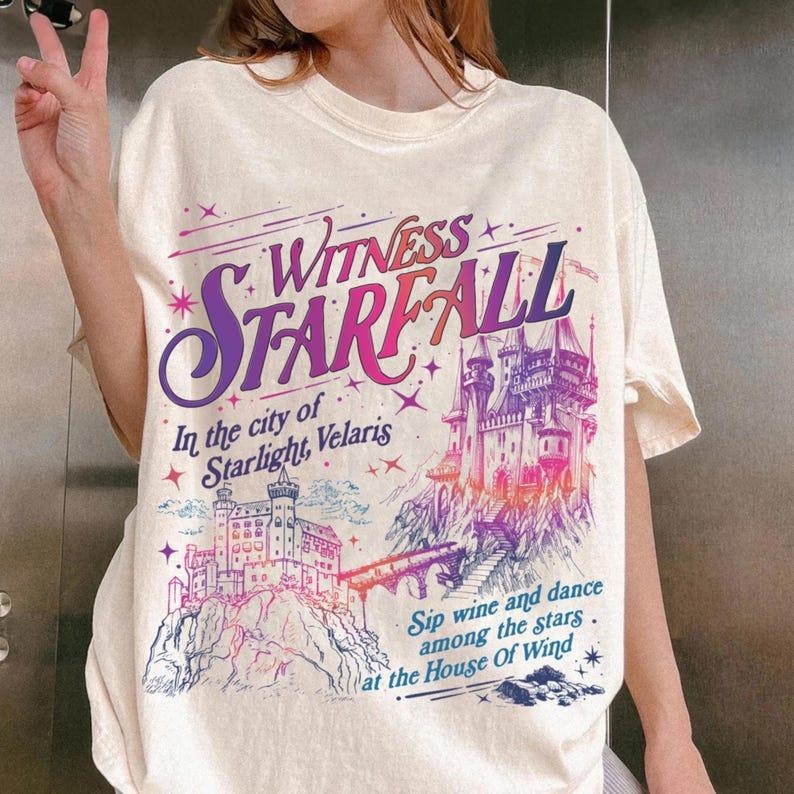 Velaris City Starlight Court Thorns Roses Shirt Night Court Shirt Court Dreams Jumper Cotton T-Shirts, Hoodie, Sweatshirt - T-Shirt, Sweatshirt, Hoodie