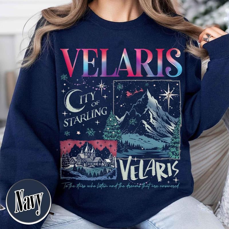 Velaris City Starlight Velaris City Shirt Bookish Acotar Book Club Booked Acotar Velaris Night Court Acotar T-Shirts, Hoodie, Sweatshirt - T-Shirt, Sweatshirt, Hoodie