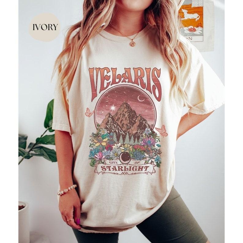 Velaris City Starlight ACOTAR Shirt Night Court Shirt Bookish Court Thorns Roses Shirt SJM T-Shirts, Hoodie, Sweatshirt - T-Shirt, Sweatshirt, Hoodie