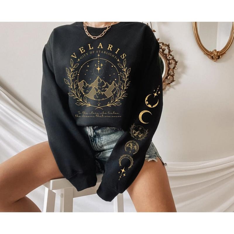 Velaris City Starlight Night Court Rhysand Quotes Shirt Sarah J Maas Velaris Bookish Acotar Book Lover T-Shirts, Hoodie, Sweatshirt - T-Shirt, Sweatshirt, Hoodie
