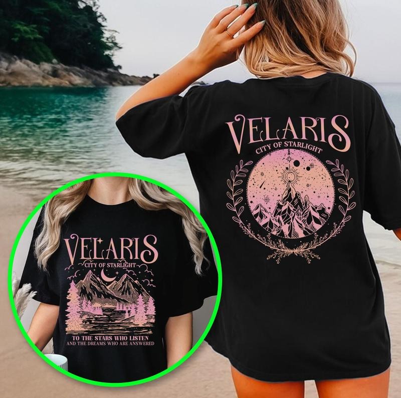 Velaris Velaris City Starlight Night Court ACOTAR Womenswear Book Lover T-Shirts, Hoodie, Sweatshirt - T-Shirt, Sweatshirt, Hoodie
