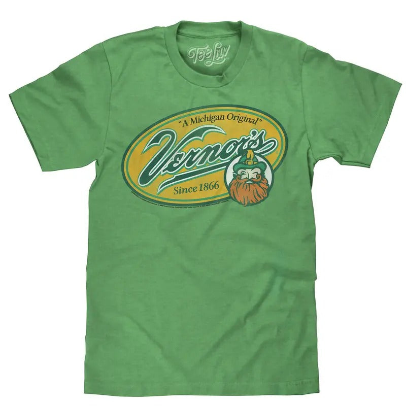 Vernor'S Ginger Ale Michigan Original Heather Kelly Green T-Shirts, Hoodie, Sweatshirt - T-Shirt, Sweatshirt, Hoodie