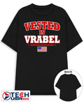 Vested in Vrabel USA flag shirt Unisex T-shirt, Sweatshirt, Hoodie, Long Sleeve Tee - T-Shirt, Sweatshirt, Hoodie