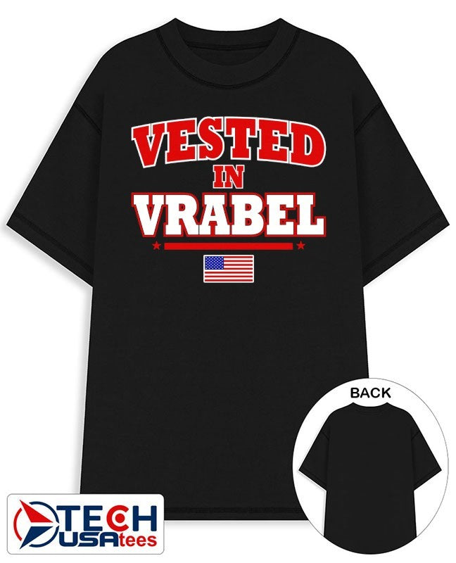 Vested in Vrabel USA flag shirt Unisex T-shirt, Sweatshirt, Hoodie, Long Sleeve Tee - T-Shirt, Sweatshirt, Hoodie
