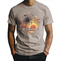 Vibrant Tropical Beach Sunset Fitted Sweat Wicking Freedom Movement Breathable Fabric Active Lifestyles Outdoor Enthusiasts Beach Lovers Made USA T-Shirts, Hoodie, Sweatshirt - T-Shirt, Sweatshirt, Hoodie