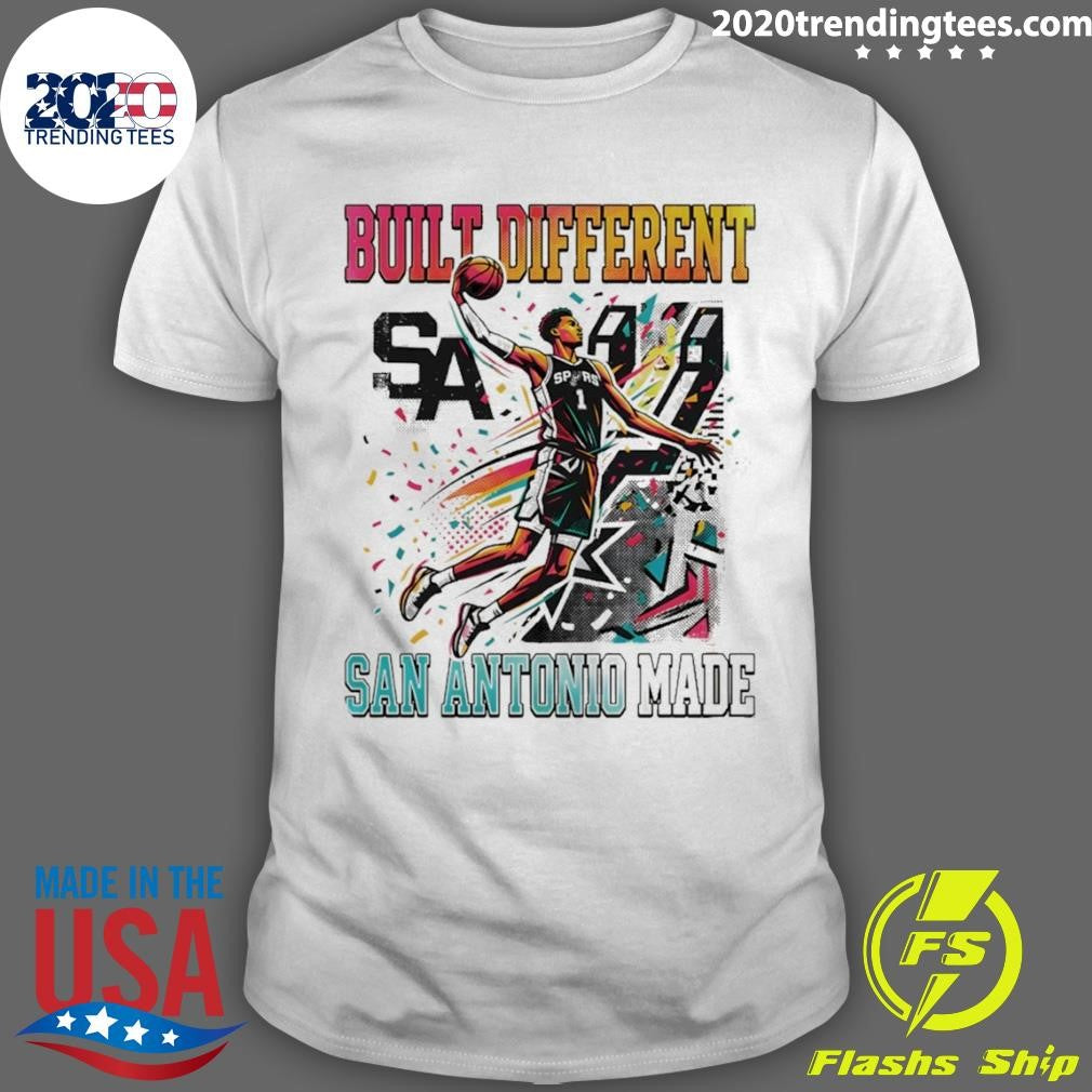 Victor Wembanyama Built Different San Antonio Made Spurs Basketball Wemby Era 2026 Shirt Unisex T-shirt, Sweatshirt, Hoodie, Long Sleeve Tee - T-Shirt, Sweatshirt, Hoodie