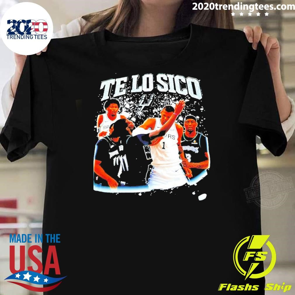 Victor Wembanyama Elbow Naz Reid San Antonio Spurs Basketball Te Lo Sico Shirt Unisex T-shirt, Sweatshirt, Hoodie, Long Sleeve Tee - T-Shirt, Sweatshirt, Hoodie