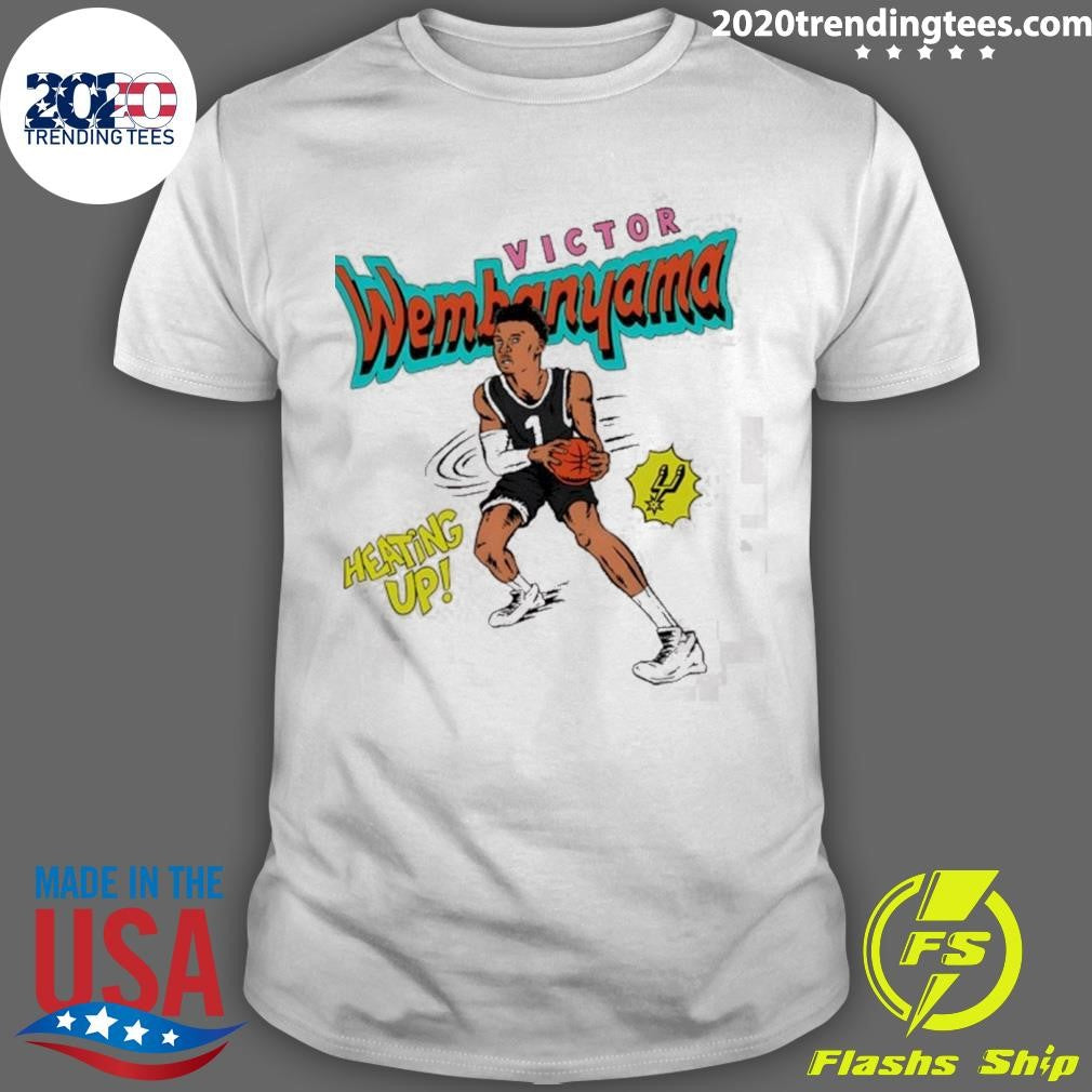 Victor Wembanyama Heating Up San Antonio Spurs Basketball Comic Book Player Shirt Unisex T-shirt, Sweatshirt, Hoodie, Long Sleeve Tee - T-Shirt, Sweatshirt, Hoodie