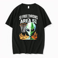 Victor Wembanyama San Antonio Spurs Alien 51 Free Throws Vs Area 51 Tee Tshirts Sweater Unisex T-shirt, Sweatshirt, Hoodie, Long Sleeve Tee - T-Shirt, Sweatshirt, Hoodie