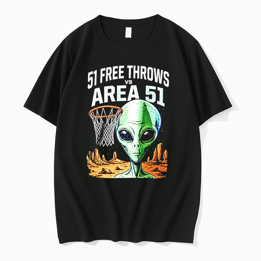Victor Wembanyama San Antonio Spurs Alien 51 Free Throws Vs Area 51 Tee Tshirts Sweater Unisex T-shirt, Sweatshirt, Hoodie, Long Sleeve Tee - T-Shirt, Sweatshirt, Hoodie