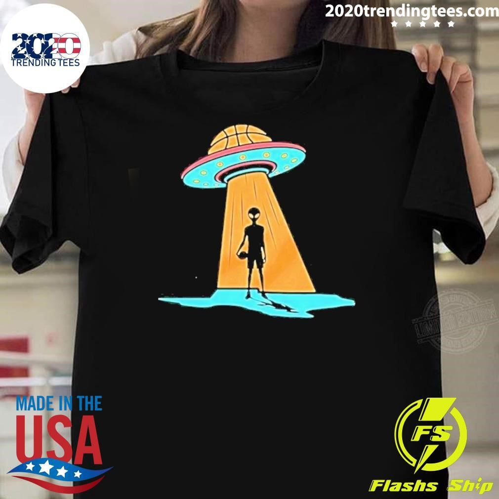 Victor Wembanyama San Antonio Spurs Alien Basketball Abduction Sci Fi Ufo Shirt Unisex T-shirt, Sweatshirt, Hoodie, Long Sleeve Tee - T-Shirt, Sweatshirt, Hoodie