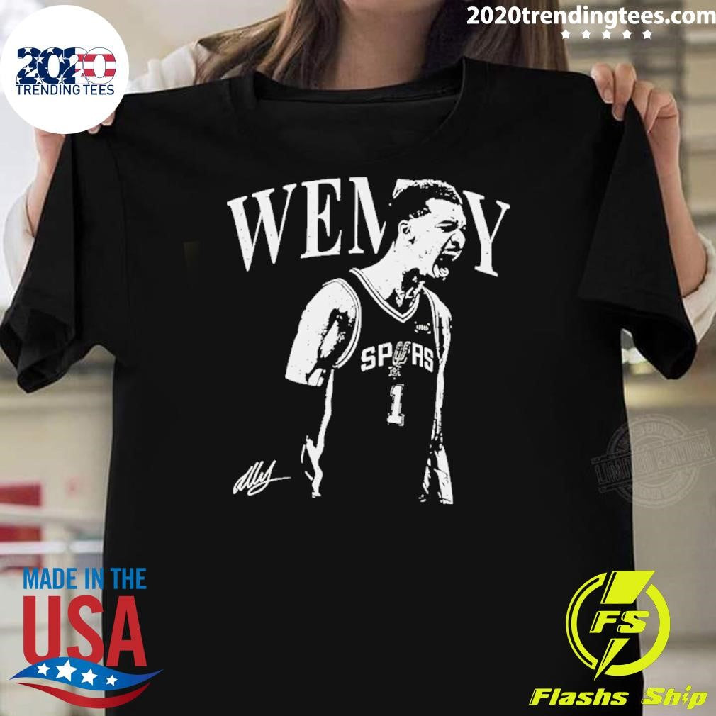 Victor Wembanyama Silhouette Style Nba Player San Antonio Spurs Basketball Mvp Shirt Unisex T-shirt, Sweatshirt, Hoodie, Long Sleeve Tee - T-Shirt, Sweatshirt, Hoodie