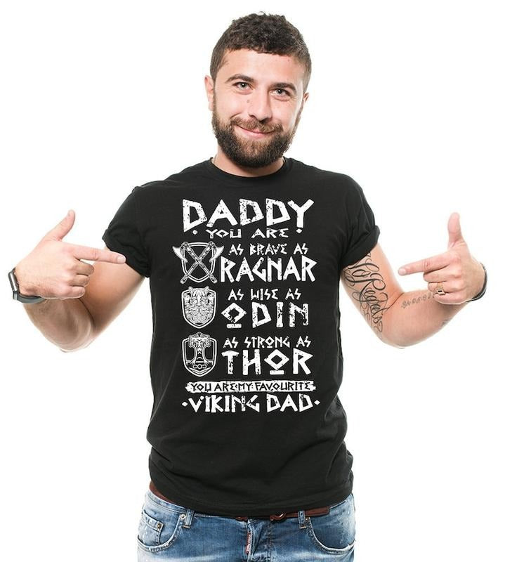 Viking Dad Funny Viking Valknut Thor Odin Nordic Runes T-Shirts, Hoodie, Sweatshirt - T-Shirt, Sweatshirt, Hoodie
