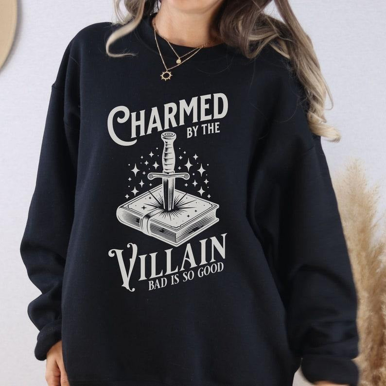 Villain Book Lover Shirt Enemies Lovers Dark Romance Bookish Things Romantasy Reader Spicy Books Dark Academia T-Shirts, Hoodie, Sweatshirt - T-Shirt, Sweatshirt, Hoodie