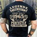 Vintage 1965 Shirt Legends Were Born 1965 Dad'S Perfect 59th Made USA 100% Cotton Fabric T-Shirts, Hoodie, Sweatshirt - T-Shirt, Sweatshirt, Hoodie