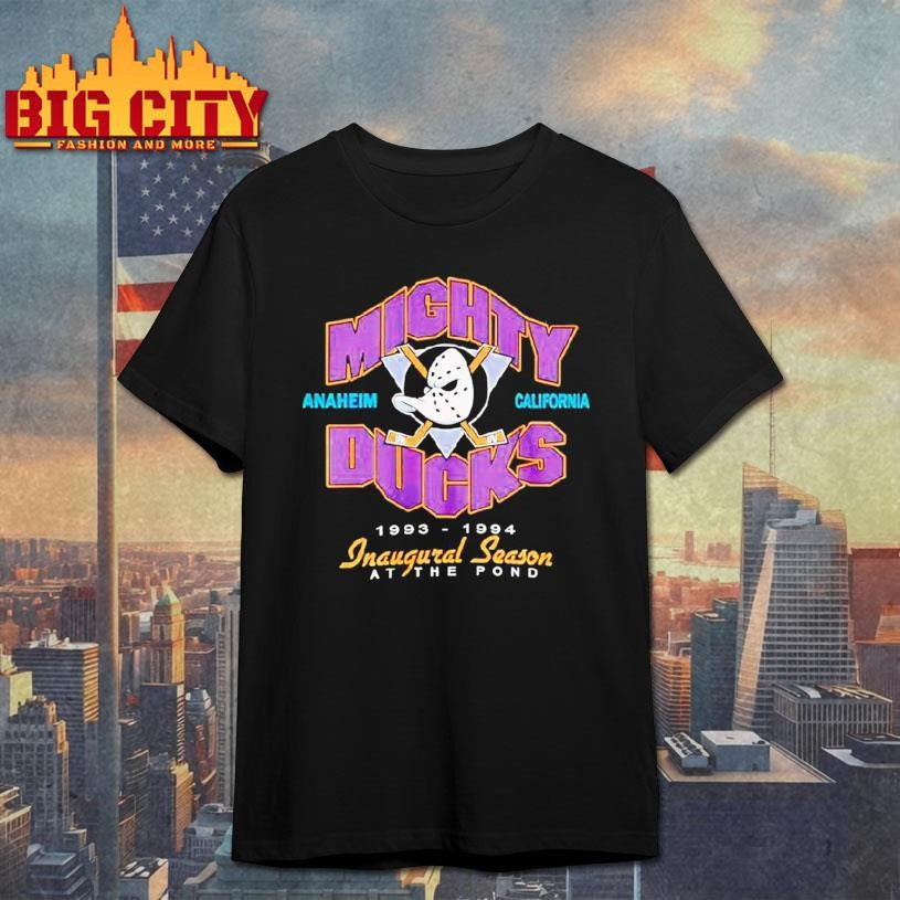 Vintage 1994 Inaugural Season Mighty Ducks Shirt Unisex T-shirt, Sweatshirt, Hoodie, Long Sleeve Tee - T-Shirt, Sweatshirt, Hoodie