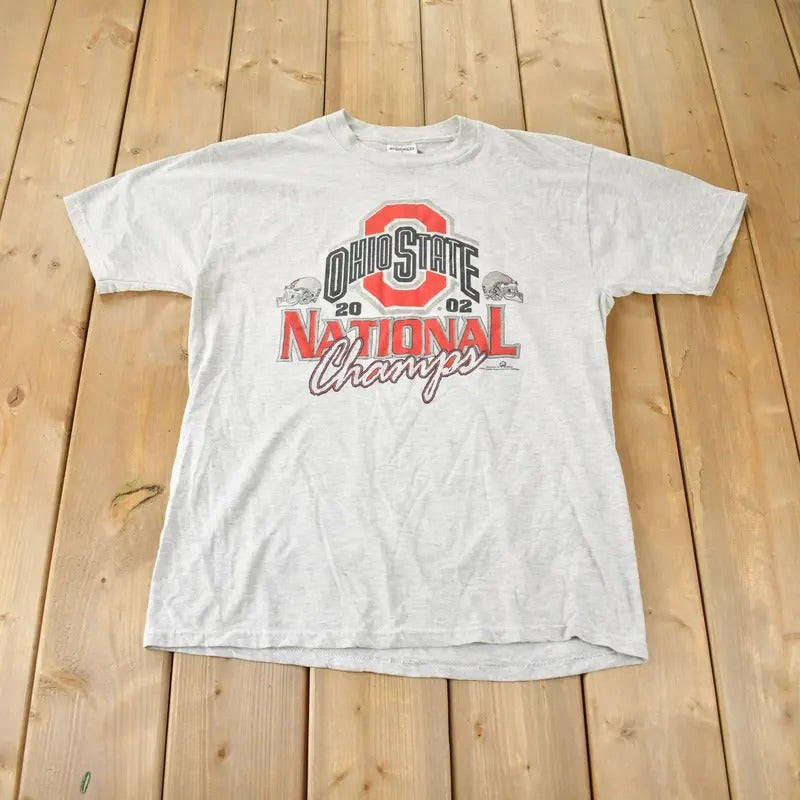 Vintage 2002 Ohio State University National Champs Collegiate Made USA T-Shirts, Hoodie, Sweatshirt - T-Shirt, Sweatshirt, Hoodie