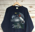 Vintage 90'S Duck Mallard Animal Print Outdoor Nature Crew Neck Made USA Bird Shirt Birds Menswear Athletic T-Shirts, Hoodie, Sweatshirt - T-Shirt, Sweatshirt, Hoodie
