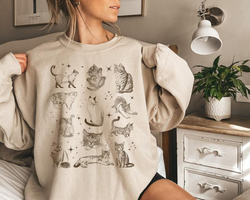 Vintage 90s Cat Retro Kitten Cat Cat Shirt Cats Space Y2k Shirt T-Shirts, Hoodie, Sweatshirt - T-Shirt, Sweatshirt, Hoodie
