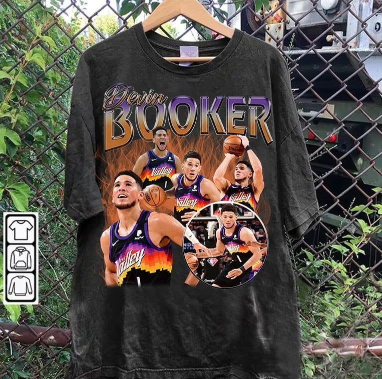 Vintage 90s Devin Booker Devin Booker Retro American Basketball Man Woman T-Shirts, Hoodie, Sweatshirt - T-Shirt, Sweatshirt, Hoodie