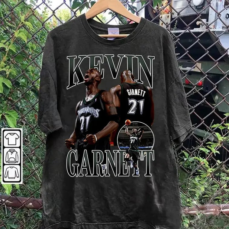 Vintage 90s Kevin Garnett Kevin Garnett Basketball Kevin Garnett Vintage Man Woman T-Shirts, Hoodie, Sweatshirt - T-Shirt, Sweatshirt, Hoodie