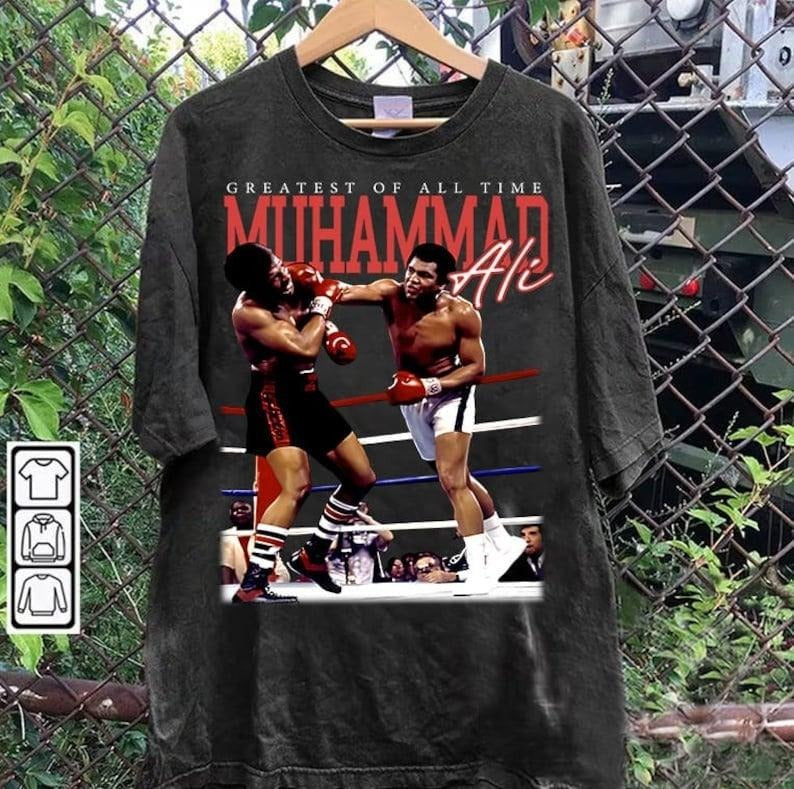 Vintage 90s Muhammad Ali TT Shirt Muhammad Ali American Professional Boxer Man Woman Fan T-Shirts, Hoodie, Sweatshirt - T-Shirt, Sweatshirt, Hoodie
