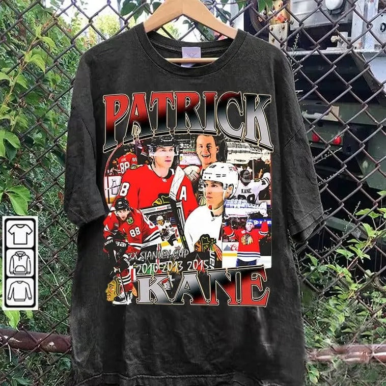 Vintage 90s Patrick Kane Patrick Kane Retro American Ice Hockey Man Woman 1 Fan T-Shirts, Hoodie, Sweatshirt - T-Shirt, Sweatshirt, Hoodie