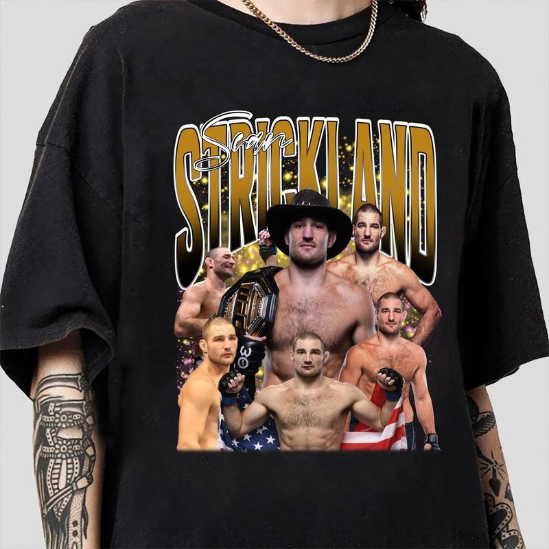 Vintage 90s Sean Strickland Sean Strickland Mixed Martial Artist Man Woman Fan Classic Fabric T-Shirts, Hoodie, Sweatshirt - T-Shirt, Sweatshirt, Hoodie