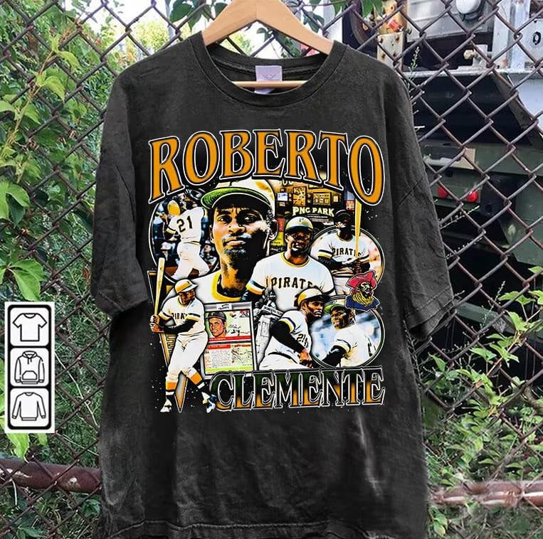 Vintage 90s StyleRoberto Clemente Roberto Clemente Retro American Baseball Man Woman Fan T-Shirts, Hoodie, Sweatshirt - T-Shirt, Sweatshirt, Hoodie