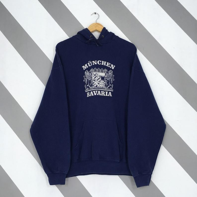 Vintage 90s Munich Germany Blue XLarge MNchen Bavaria Spell Out Munich Bavaria State T-Shirts, Hoodie, Sweatshirt - T-Shirt, Sweatshirt, Hoodie