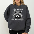 Vintage 90s Not My Trash Not My Dumpster Humor Long Sleeved Funny Raccoon Sarcasm Witty Phrase T-Shirts, Hoodie, Sweatshirt - T-Shirt, Sweatshirt, Hoodie