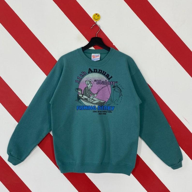 Vintage 90s Outdoor Outfitters Fish Great American Lake Timber Fish Print Logo Menswear Athletic T-Shirts, Hoodie, Sweatshirt - T-Shirt, Sweatshirt, Hoodie