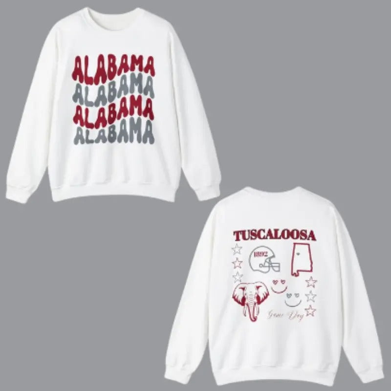 Vintage Alabama Football 2 Sided Football University College Football Sport Sport Shirt T-Shirts, Hoodie, Sweatshirt - T-Shirt, Sweatshirt, Hoodie