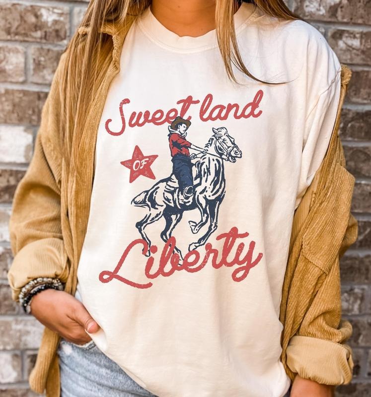 Vintage Americana 4th July Shirt Retro Cowboy Summer Cowgirl Shirt Patriotic Americana USA Independence Day Shirt T-Shirts, Hoodie, Sweatshirt - T-Shirt, Sweatshirt, Hoodie