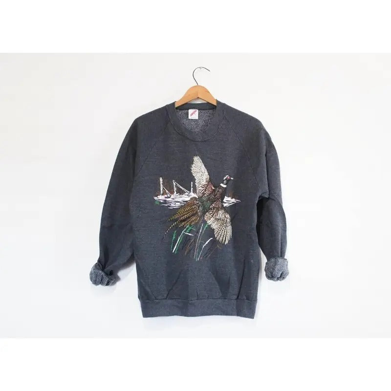 Vintage Bird Wildlife Pheasant Bird Bird Shirt Bird Funny Bird Shirt Bird Lover Bird Watching Shirt Menswear Athletic T-Shirts, Hoodie, Sweatshirt - T-Shirt, Sweatshirt, Hoodie