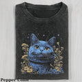 Vintage Blue Cat Flower Cute Cat Shirt Love Cat Meme Cringe Funny Dumb Shirts Shirt Menswear Womenswear Streetwear T-Shirts, Hoodie, Sweatshirt - T-Shirt, Sweatshirt, Hoodie