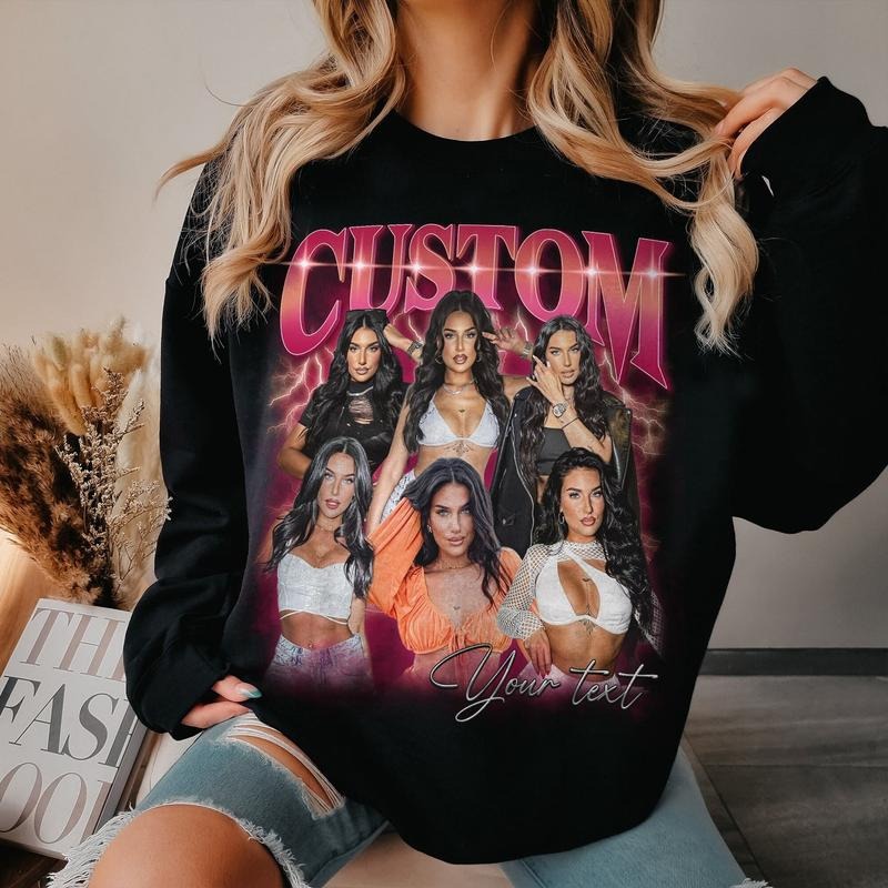 Vintage Bootleg Rap Shirt CUSTOM 90s Vintage Bootleg Custom Your Own Bootleg Shirt Custom Photo Shirt Valentine Him Funny Valentine Shirt T-Shirts, Hoodie, Sweatshirt - T-Shirt, Sweatshirt, Hoodie