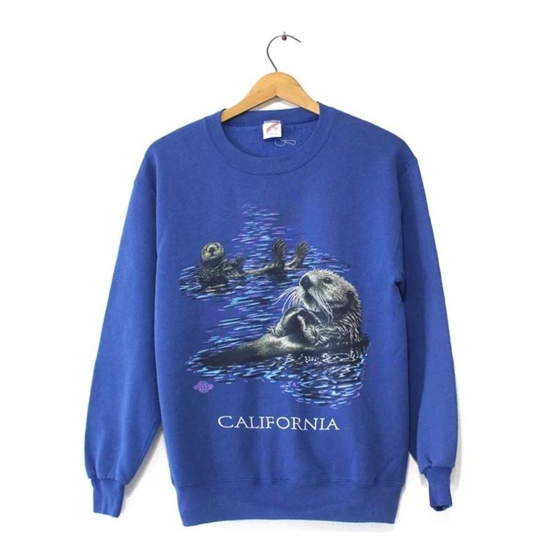 Vintage California Otter Fitted Otter Casual Cotton Otter Lovers T-Shirts, Hoodie, Sweatshirt - T-Shirt, Sweatshirt, Hoodie