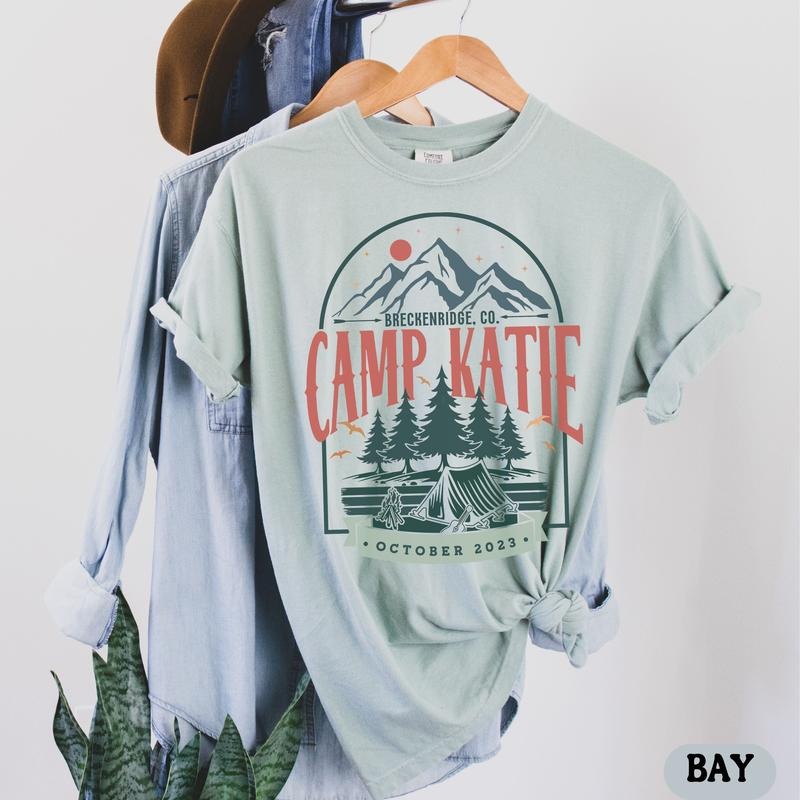 Vintage Camp Bachelorette Shirt Custom Camping Bachelorette Party Shirts Mountain Bride Retro Lake Themed Bridal Party Hiking T-Shirts, Hoodie, Sweatshirt - T-Shirt, Sweatshirt, Hoodie