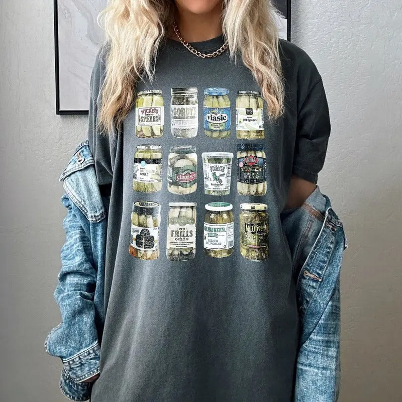 Vintage Canned Pickles Shirt Pickle Jar Shirt T-Shirts, Hoodie, Sweatshirt - T-Shirt, Sweatshirt, Hoodie