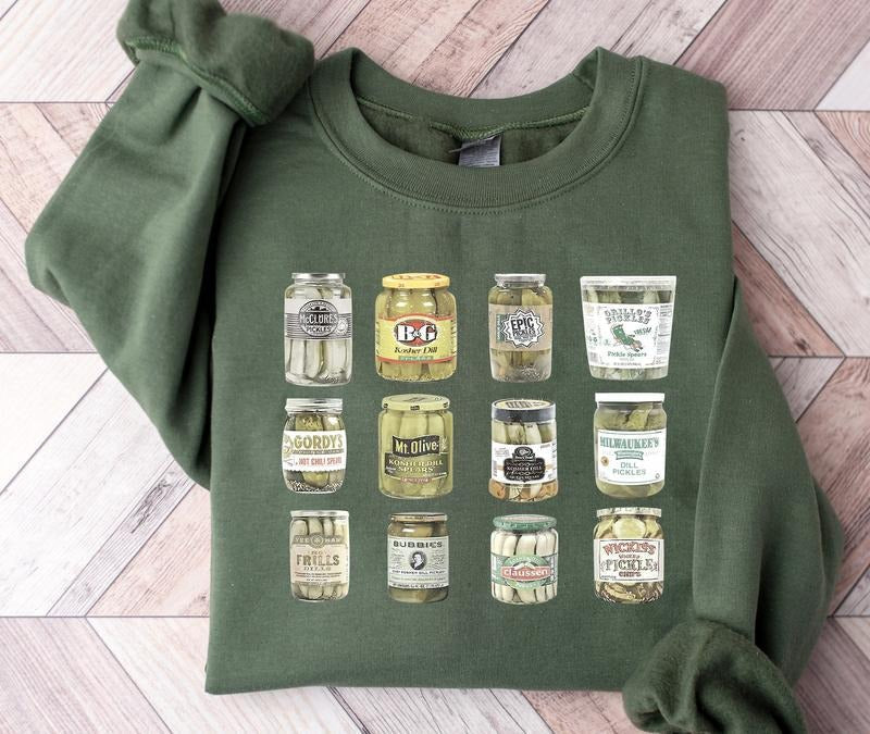 Vintage Canned Pickles Canning Season Pickle Lovers Homemade Pickles Sweaterpickle Jar T-Shirts, Hoodie, Sweatshirt - T-Shirt, Sweatshirt, Hoodie