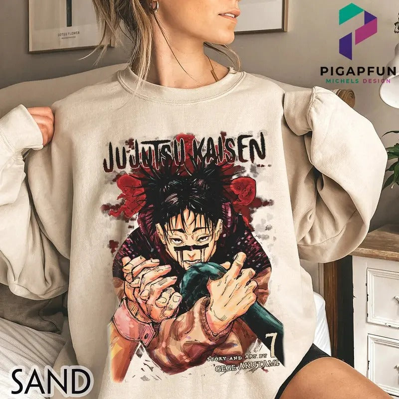 Vintage Choso Shirt JJK Anime Manga Shirt Jujutsu Kaisen Lovers Japanese Cotton Long Sleeve Casual Rock Summer Womenswear T-Shirts, Hoodie, Sweatshirt - T-Shirt, Sweatshirt, Hoodie