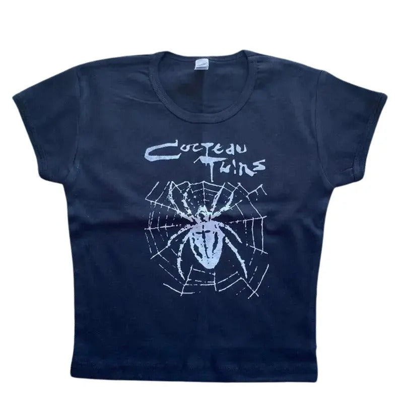 Vintage Cocteau Twins Baby Y2k Top Streetwear Emo Scene 2000s Clothes Grunge 2000s Fitted Casual Cotton Short Sleeve Girlfriend T-Shirts, Hoodie, Sweatshirt - T-Shirt, Sweatshirt, Hoodie