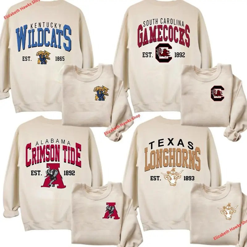 Vintage College Team Colection Sand 2 Side Vintage Football Team NCAA Fan Vintage T-Shirts, Hoodie, Sweatshirt - T-Shirt, Sweatshirt, Hoodie