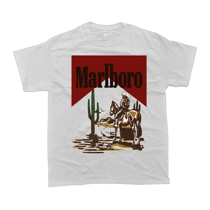 Vintage Cowboy MarlBo 100% Cotton Menswear Tropical T-Shirts, Hoodie, Sweatshirt - T-Shirt, Sweatshirt, Hoodie