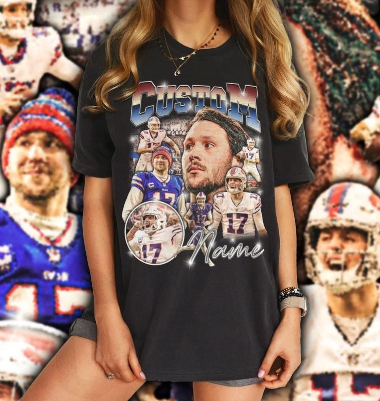 Vintage Custom Football Shirt Team Number Player Name Photo Family Shirt Short Sleeve Casual T-Shirts, Hoodie, Sweatshirt - T-Shirt, Sweatshirt, Hoodie
