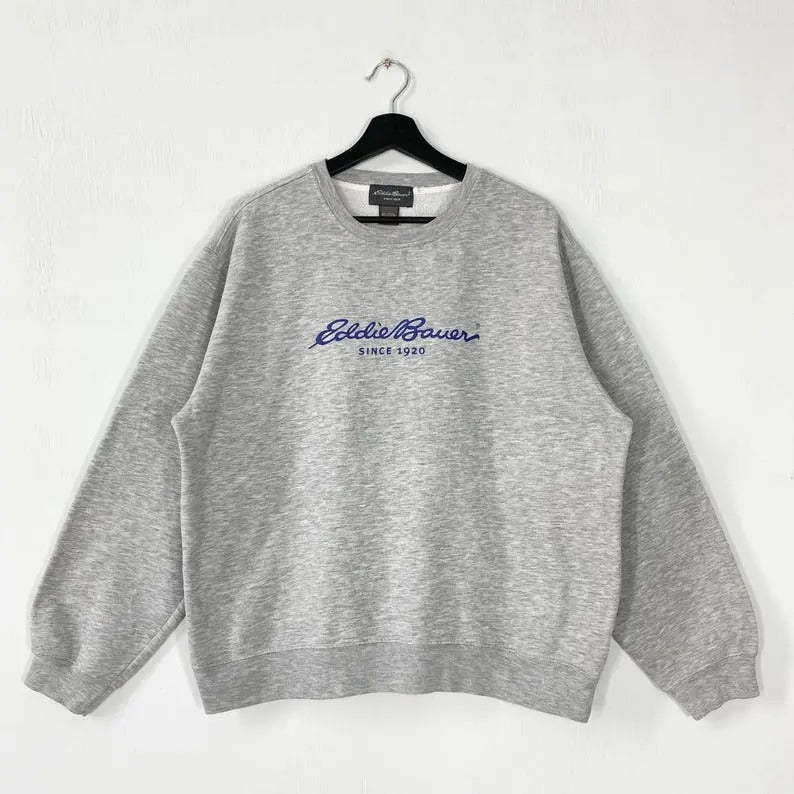Vintage Eddie Bauer Eddie Bauer Eddie Bauer Outdoor Outfitters Bauer Print Logo Menswear Athletic Black Collar Tops Casual T-Shirts, Hoodie, Sweatshirt - T-Shirt, Sweatshirt, Hoodie